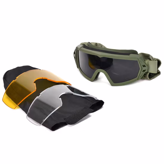 Tactical Goggles with Interchangeable Lens Anti Fog Glasses Shooting Safety Goggles