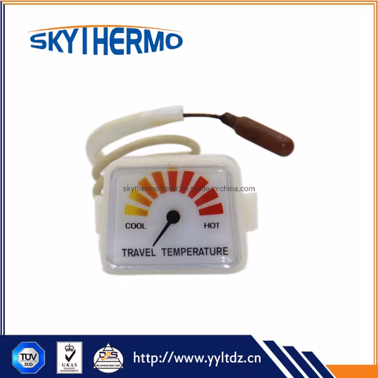 Capillary Case Plastic Capillary Thermometer with Pcv Coated Capillary